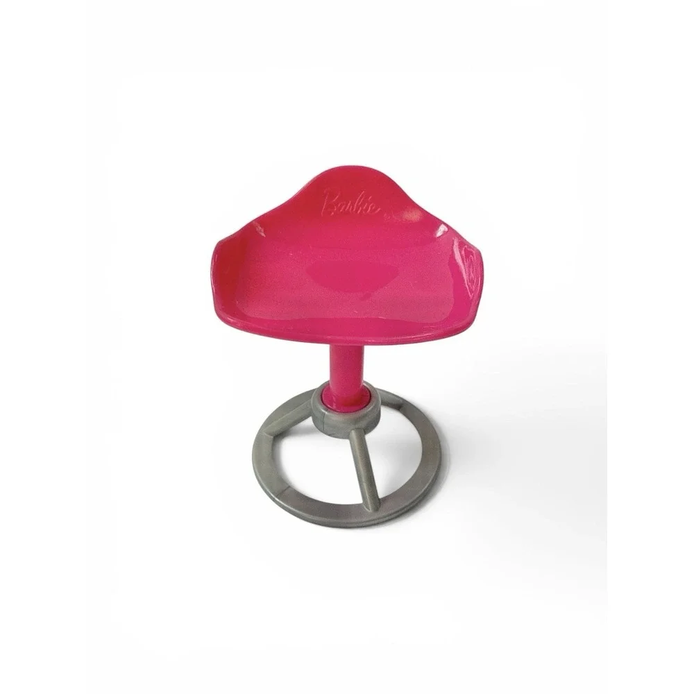 Mattel Barbie Dollhouse Pink Counter Chair Kitchen Furniture Accessory